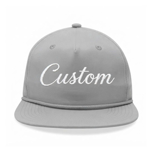 หมวกแก๊ปแบบ Snapback 5 ชิ้น พร้อมปีกแบน ทรงไม่แข็ง ปักลายฟุตบอลแบบกำหนดเอง โลโก้ 3 มิติ ผ้าไนลอนกันน้ำ - Product Image 1