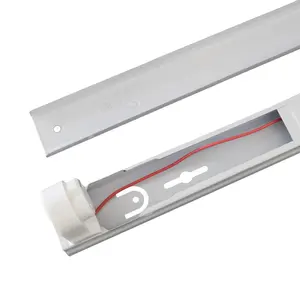 Superior LED T5 T8 cubierta tubo de luz 600mm 900mm 1200mm accesorio de calidad soporte de lámpara Base perfecta para iluminación de marca de garaje