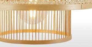 โคมไฟเพดานตกแต่งทรงหวายไม้ไผ่แบบใหม่ สำหรับตกแต่งห้องรับประทานอาหาร - Product Image 3