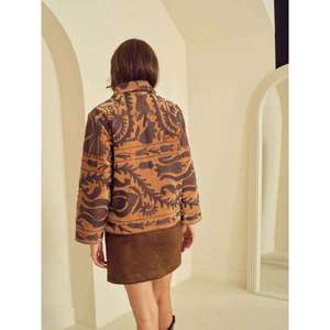 Chaqueta de Mujer con Estampado Bohemio Suzani, Estilo Étnico Vintage, Chaqueta Informal de Invierno con Cuello de Algodón - Product Image 1