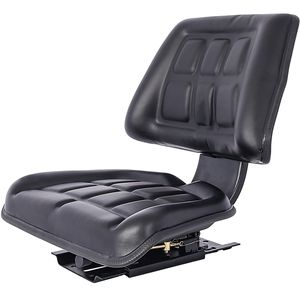 Falciatrice Compatta Nera in Acciaio/PVC con Sedile e Schienale per Trattore, Attacco per Carrello Elevatore con Binario Scorrevole - Product Image 2