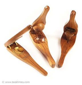 ที่คั้นน้ำมะนาวแบบดั้งเดิมทำจากไม้ ใช้มือบีบเพื่อคั้นน้ำได้มากที่สุดจากมะนาว มะกรูด และส้มขนาดเล็ก - Product Image 5