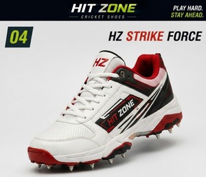 รองเท้าคริกเก็ตคุณภาพสูง HIT ZONE ทนทาน รองเท้ากีฬาสำหรับมืออาชีพ สวมใส่สบาย ยึดเกาะดีเยี่ยม ใช้งานได้ยาวนาน เหมาะสำหรับการแข่งขัน - Product Image 3