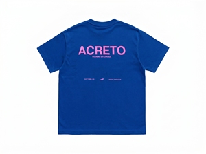 T-shirt à manches courtes noir pour homme avec logo rose imprimé sur le devant, coupe classique, jersey décontracté en coton, col rond - Product Image 3