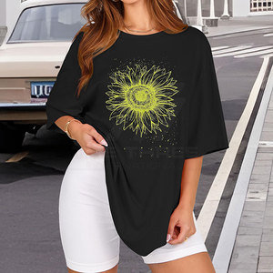 T-shirts oversize pour femmes, coupe athlétique haute performance, coutures ergonomiques, mobilité améliorée pour les femmes modernes - Product Image 3