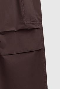 Pantalones Cargo de Pierna Ancha para Hombre, Color Verde Oliva, Ecológicos, 100% Algodón, Cintura Elástica, Múltiples Bolsillos, Estilo Ropa de Trabajo, Verano - Product Image 4