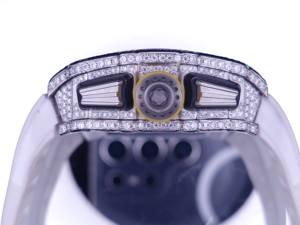 นาฬิกาโมอิสซาไนต์ VVS แบบฝังเพชรเต็มหน้าปัด สายยาง ระบบออโตเมติก หรูหรา สไตล์ฮิปฮอป สำหรับผู้ชาย - Product Image 6