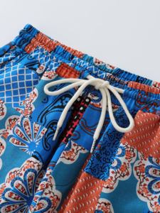 <b>Men</b> Casual Summer <b>Shorts</b> Lightweight Woven Cotton Blend Streetwear Loose Fit Elastic Waist Beach Fashion Wholesale unisex <b>Shorts</b> - Product Image 6