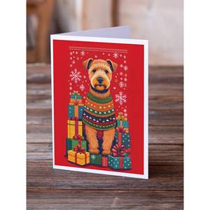 Lakeland Terrier Whimsical A7 tamaño 5x7 tarjetas de notas en blanco paquete 8 tarjetas de felicitación navideñas con sobres tarjetas en blanco - Product Image 2