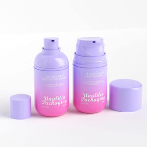 Envases Cosméticos Airless de 50 ml - Botellas de Plástico PET con Pulverizador Personalizado para Lociones, Cremas, Sérums y Humectantes para el Cuidado de la Piel - Product Image 1