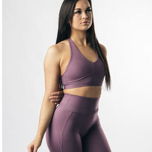 Soutiens-gorge de sport respirants à maintien élevé et taille haute avec bretelles convertibles pour femmes, grandes tailles, ensemble de vêtements de yoga et de fitness, couleur et logo personnalisables - Product Image 1