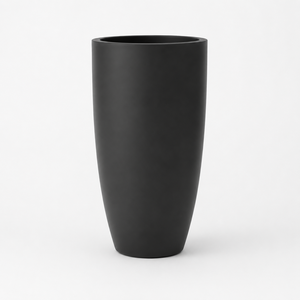 White Matte Fiberglass Vase Shape Flower <b>Pot</b> Trio 48 39 <b>30cm</b> Wide Tall Tapered Indoor Outdoor Garden Decoration - Product Image 2