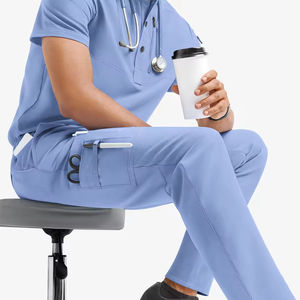 Pantalones Jogger de Enfermería para Hombre al por Mayor, Uniformes Médicos con Spandex en la Espalda, Uniformes de Hospital para Hombre - Product Image 4