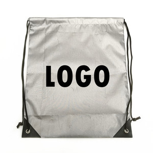 Custom Waterproof Silver Coated <b>Drawstring</b> <b>Backpack</b> Sunshade Swim Gym Sports Beach Gift Packing Shopping High Quality Tote Bags - Product Image 4