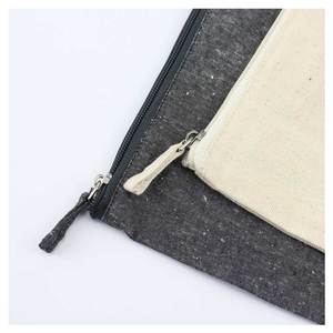 Pochette zippée en coton simple et écologique multi-usages 6 oz - Product Image 5