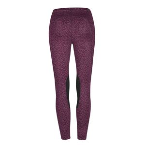 High Waist Full Length Yoga <b>Leggings</b> Solid Purple Seamless Elastic Waist Spandex Polyester Pants - Product Image 2