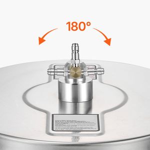 Pulitore per Superfici in Acciaio Inox da 15 Pollici con 4 Ruote, Accessorio per Idropulitrice con Pressione Massima 4000 PSI, Connessione Rapida da 1/4 di Pollice - Product Image 2