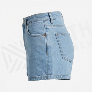 กางเกงยีนส์ขาสั้นผู้หญิงคุณภาพสูง ระบายอากาศได้ดี ติดกระดุม ผ้าฝ้าย สไตล์บูตตี้ แฟชั่นลำลองแนวสตรีท ทันสมัย - Product Image 3