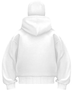 Sweat-shirt à capuche pour homme, style balaclava, demi-zip, double capuche, résistant au vent, vente en gros OEM - Product Image 2