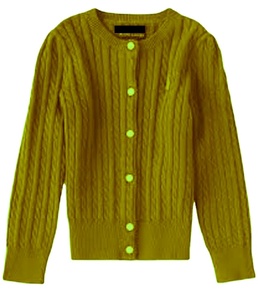 Girls V -Neck Bottom up Cotton Knit Colourful Striped <b>Cardigan</b> Sweat Outwear Custom Clothing for Children - Product Image 4