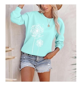 Nueva Colección Sudadera de Algodón para Mujer, de Lujo, Manga Larga, Cuello Caído, Estampada, Cómoda, Casual, Invierno, Personalizada por Delante - Product Image 6