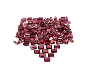 Gema suelta de granate natural de Mozambique, corte octogonal rojo facetado, granate de varios tamaños para la fabricación de joyas - Product Image 4