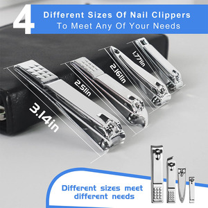 Professional Stainless Steel Manicure Tools <b>Kit</b> for <b>Nail</b> Care Grooming and Personal Beauty Complete <b>Nail</b> Care Manicure Tool <b>Kit</b> - Product Image 3