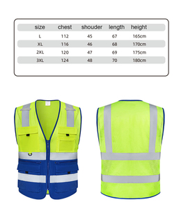 Gilet de sécurité fluorescent respirant en polyester pour le bâtiment, fabriqué par une usine OEM, avec étiquette privée pour les stocks B2B. - Product Image 5