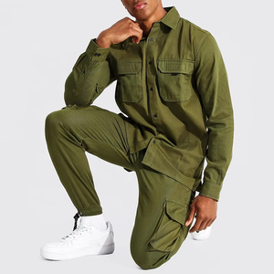 Wholesale men's <b>Printed</b> Spring Sportswear Set Leopard Pattern Polyester/Cotton Anti-Bacterial Casual Loose-fitting - Product Image 2