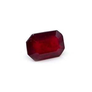 Rubis naturel de Bangkok octogonal 8,32 carats, pierre précieuse de rubis naturel taillée en facettes pour la fabrication de bijoux, prête à l'emploi - Product Image 3