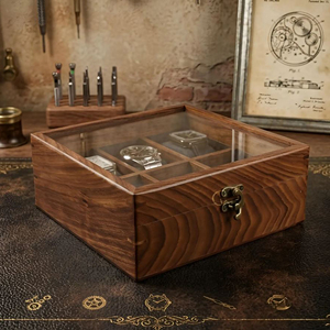 Organizador de Relojes de Madera para Uso Doméstico, Caja de Presentación de Relojes de Madera para Tiendas Minoristas por AYAANS - Product Image 6