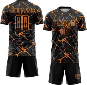 ชุดฟุตบอลแบบกำหนดเอง เสื้อฟุตบอลน้ำหนักเบา ระบายอากาศได้ดี แขนสั้น ชุดทีมพร้อมโลโก้แบบซับลิเมชั่น รับผลิตแบบ OEM ODM - Product Image 6