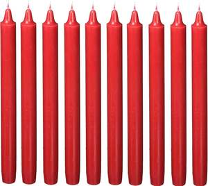 Bougies coniques classiques rouge royal - Fabriquées à la main, sans fumée, non parfumées, en gros, pour mariages et Noël, fourniture et distribution - Product Image 3