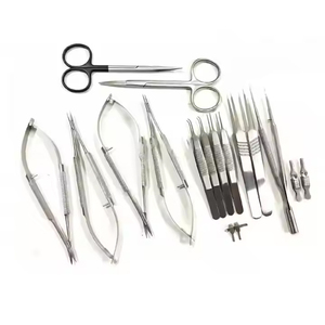 Ensemble d'instruments de micro-chirurgie pour interventions manuelles et chirurgies de précision, outils médicaux manuels en acier inoxydable - Product Image 4