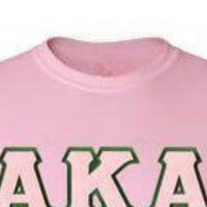 Camiseta de manga larga AKA, color rosa claro, algodón premium, cuello redondo, con letras AKA, ropa de hermandad griega, top informal - Product Image 5