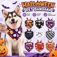 Bandana triangulaire écologique pour animaux de compagnie, imprimé, accessoire de costume toutes saisons pour chiens et chats