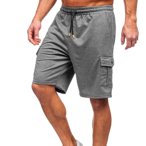 Pantalones Cortos Cargo Personalizados de Lona Sólida con Cintura Elástica de Poliéster/Algodón para Hombre, Casuales y Transpirables - Product Image 6