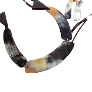 EYEWEAR recién llegado collar de cuerno de buey de búfalo pulido estilo Animal hueso joyería diseño Natural cuentas mujeres niñas boda - Product Image 1