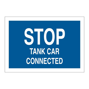 Panneau de signalisation connecté pour camion-citerne Brady STOP, 12x15 pouces, en acier, avertissement de sécurité industrielle - Product Image 1