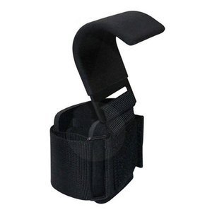 Heavy Duty Gym <b>Lifting</b> Hooks for Deadlift <b>Weight</b> Training Grip Support with Padded Wrist Strap and Strong Steel Construction - Product Image 6