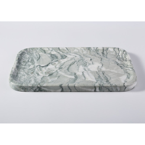 Premium Rectangle Natural Marble Serving Tray Traditional Gold Plated <b>Decorative</b> <b>Tea</b> Coffee Snack Kitchen Dining <b>Party</b> Low Rate - Product Image 2