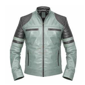 <b>Women's</b> Custom Made Oversized Genuine <b>Leather</b> <b>Jacket</b> Zipper Closure Windproof Waterproof Embroidery Letter Design Eco-Friendly - Product Image 1