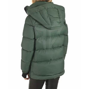<b>Ladies</b> Fashion Puffer <b>Jacket</b> Winter Warm Hooded Outdoor Breathable Waterproof Windproof Solid Color <b>Lightweight</b> New Quality Logo - Product Image 3