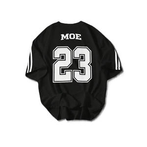 Maillot de football américain respirant en polyester à col rond avec bande sur l'épaule, uniforme d'équipe personnalisé, production en gros OEM - Product Image 3