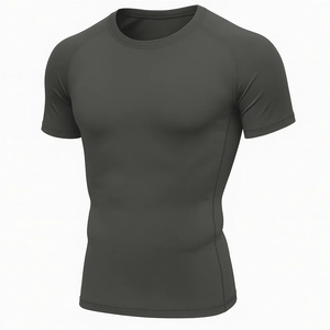 Camiseta de Compresión de Manga Corta para Hombre, Personalizada, Deportiva, para Gimnasio, Fitness, Secado Rápido, Capa Base Atlética, OEM - Product Image 1