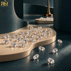 Diamant ovale de 5 carats de qualité supérieure, cultivé en laboratoire, couleur DEF, CVD HPHT |   Pierre précieuse calibrée de qualité supérieure avec options de tailles personnalisées - Product Image 3