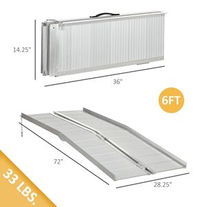 Rampa Portatile per Sedia a Rotelle: Dispositivo Ausiliario Essenziale per un Facile Accesso - Product Image 2