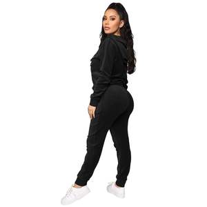 Ensemble de survêtement pour femmes, léger, tissu doux, respirant, design deux pièces, pour la salle de sport, l'entraînement, la course à pied, les voyages - Product Image 6