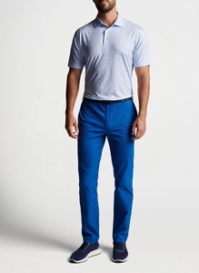 Polo de Hombre Azul Claro Estampado, Manga Corta, Tejido de Algodón, Casual, Transpirable, Corte Regular, para Golf, Venta al Por Mayor, Personalizable OEM - Product Image 6