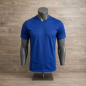 เสื้อยืดโอเวอร์ไซส์ผู้ชาย ทรงหลวม ผ้าฝ้าย คอวี แขนครึ่งตัว สตรีทแวร์ ลำลอง สบายๆ เสื้อยืดฤดูร้อน - Product Image 1